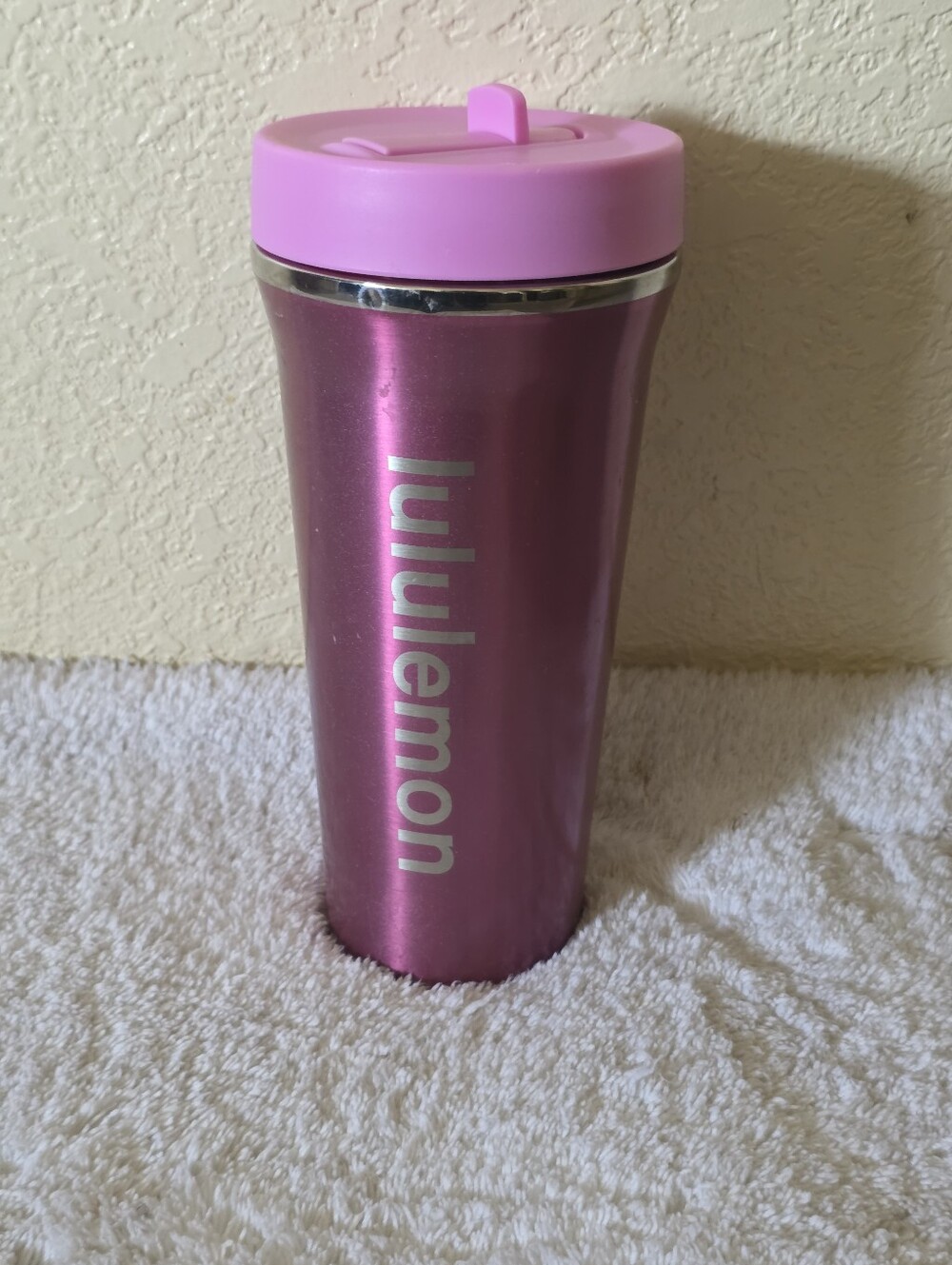 Lululemon Pink Travel Mug - Insulated Stainless Steel